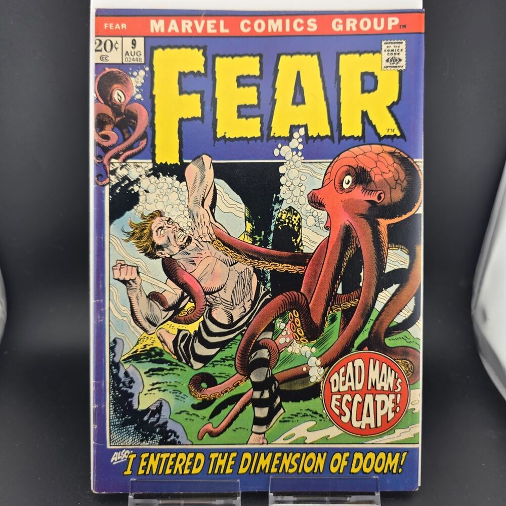 1973 FEAR Marvel Comic Book #9 "Dead Man's Escape!"